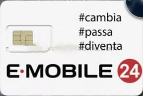 意大利｜E·MOBILE｜注册预付卡